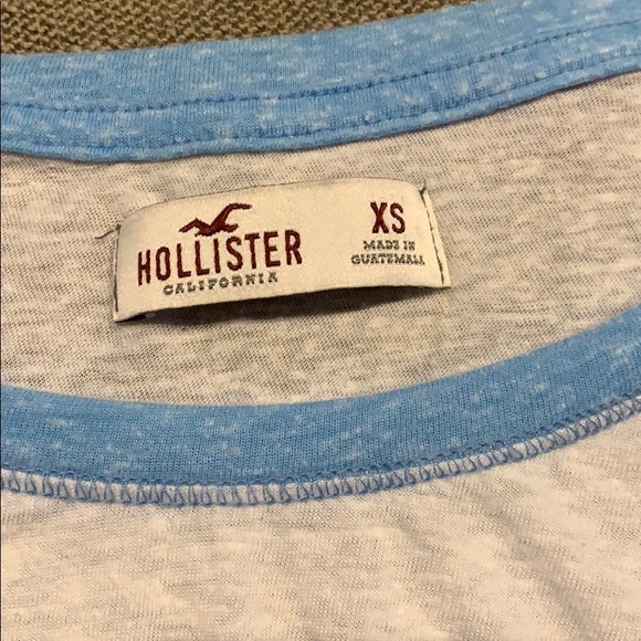 Hollister baseball T with sparkle pocket - Picture 3 of 3
